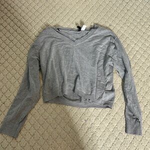 H&M Gray V-Neck Sweater